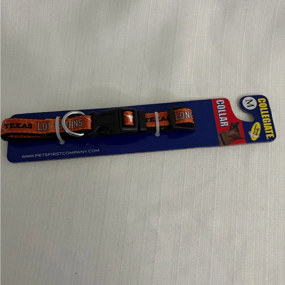 Texas Longhorns Dog Collar size Medium 12-18” NCAA New(F131)✨